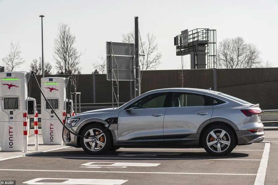 Image showing electric car on charge